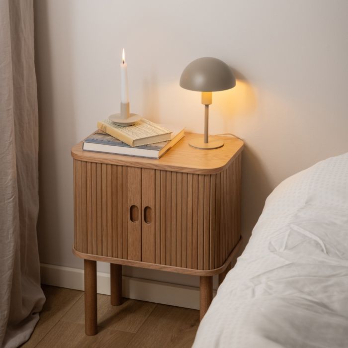 Langley Square Bedside Table in Oak