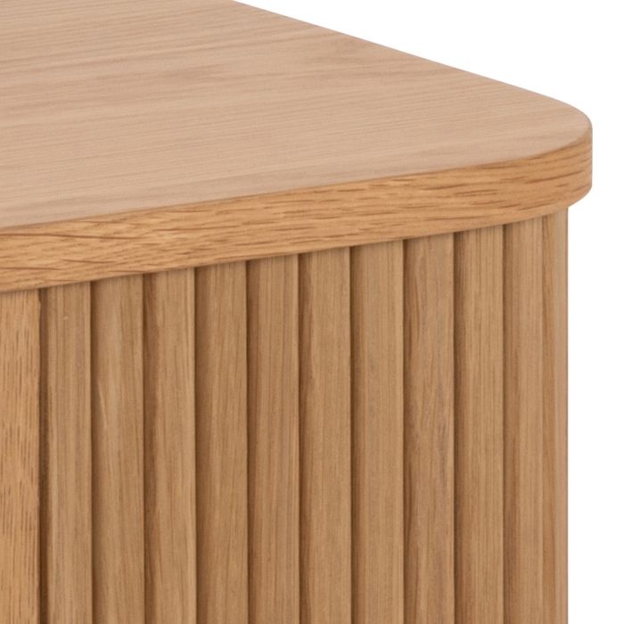 Langley Square Bedside Table in Oak