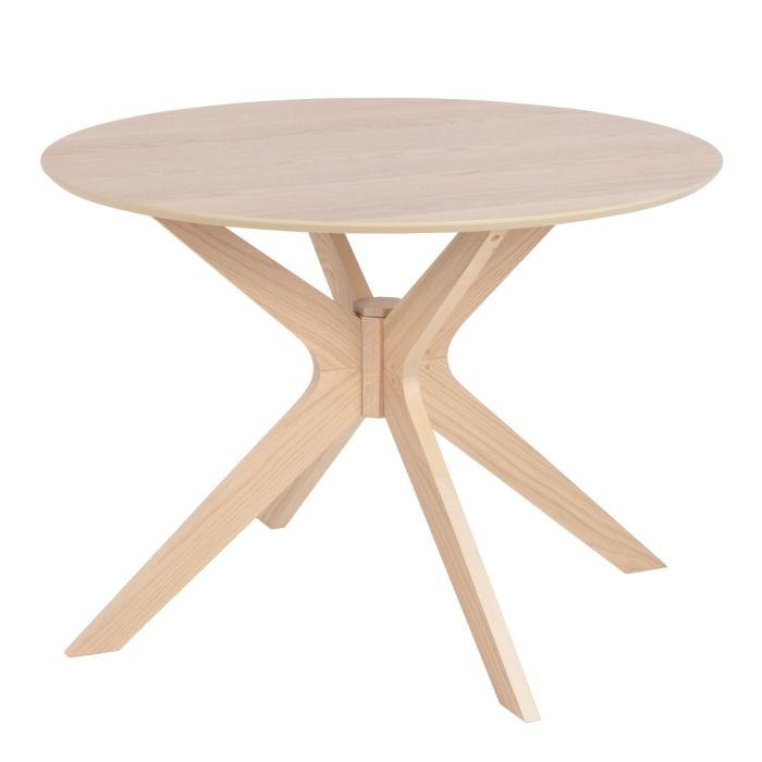 I_Duncan Round Dining Table in White Oak - TidySpaces