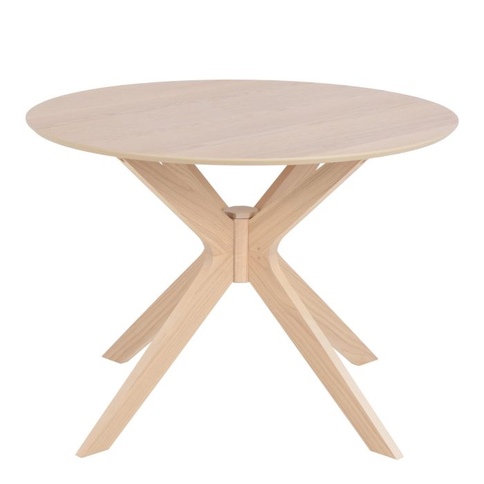 I_Duncan Round Dining Table in White Oak - TidySpaces