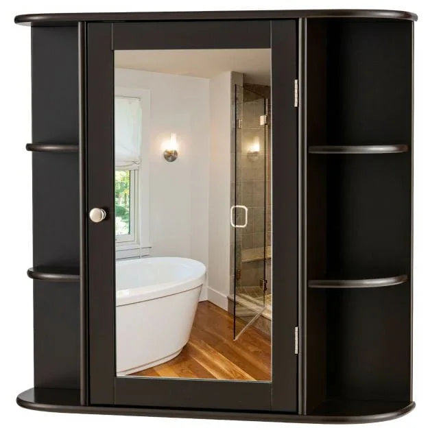 3-Tier Mirrored Wall Mounted Bathroom Cabinet - TidySpaces