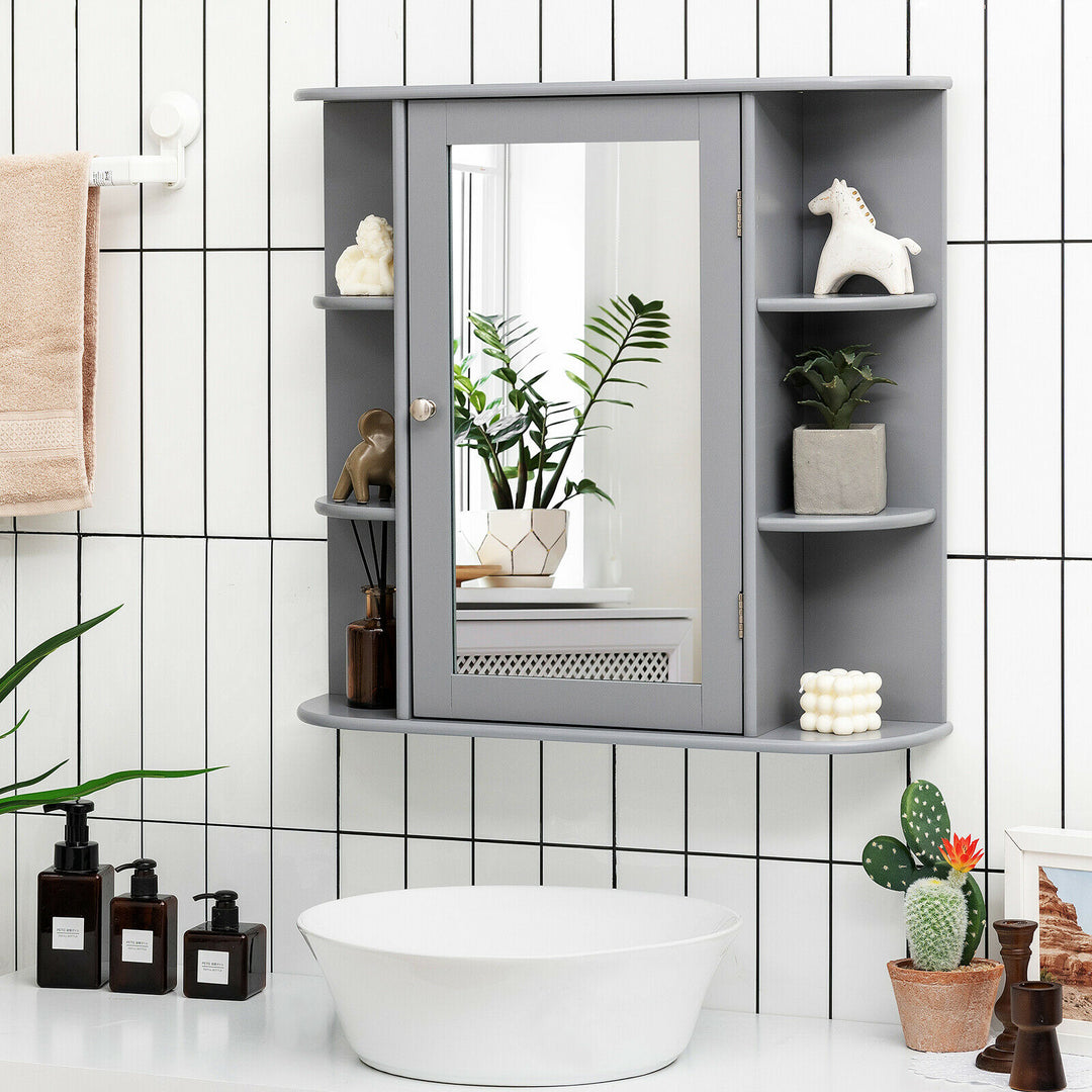 3-Tier Mirrored Wall Mounted Bathroom Cabinet