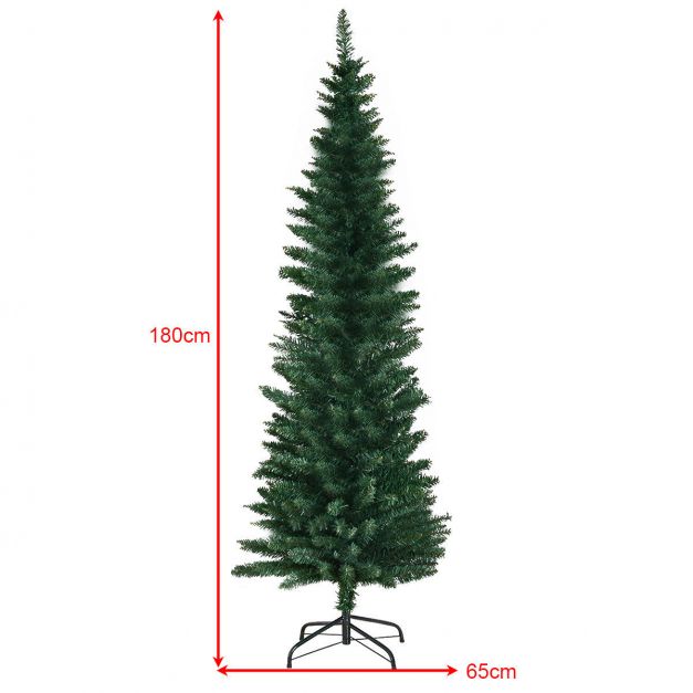 6FT 180CM Artificial Christmas Tree  for Small Room
