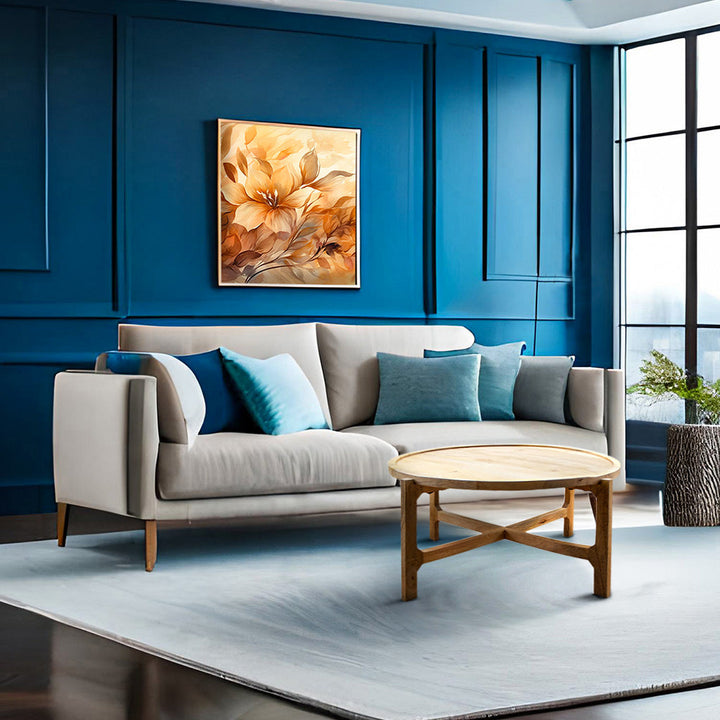 Roma Elegant Wooden Coffee Table Natural - TidySpaces