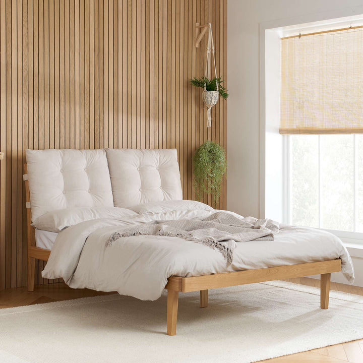 Ander Bed with Cushioned Headboard for Minimalist Comfort