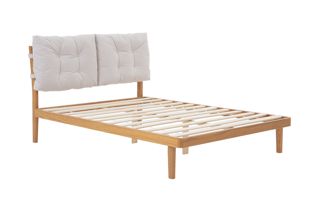Ander Bed with Cushioned Headboard for Minimalist Comfort