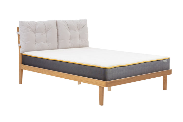 Ander Bed with Cushioned Headboard for Minimalist Comfort