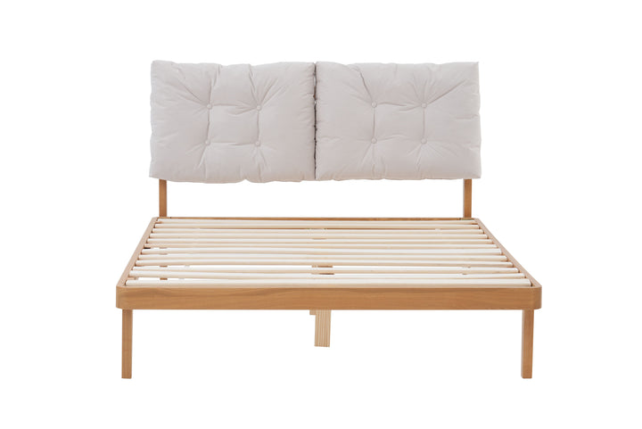 Ander Bed with Cushioned Headboard for Minimalist Comfort
