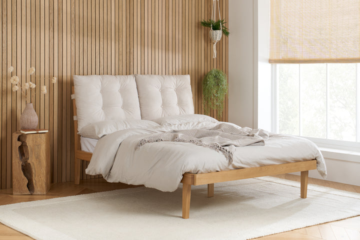 Ander Bed with Cushioned Headboard for Minimalist Comfort