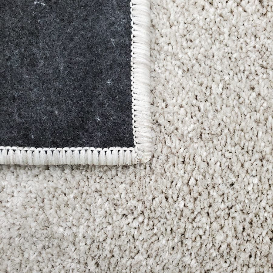 Light Beige Plain Solid Rug