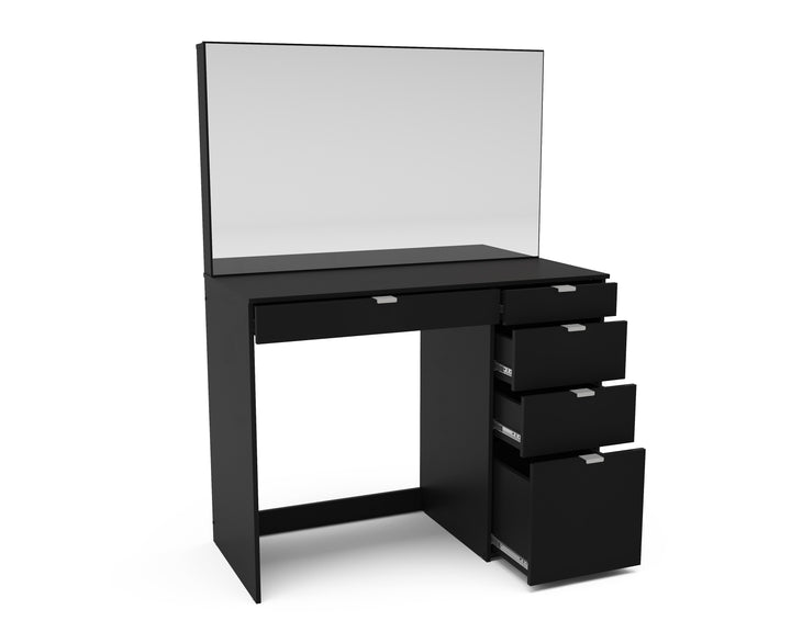Ava 5 Drawer Dressing Table — Classic Bedroom Vanity Makeup Table Storage Furniture