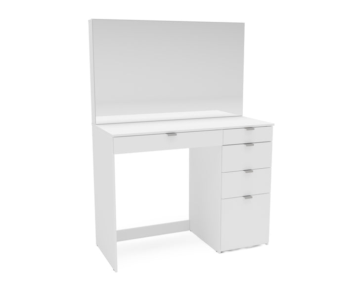 Ava 5 Drawer Dressing Table — Classic Bedroom Vanity Makeup Table Storage Furniture