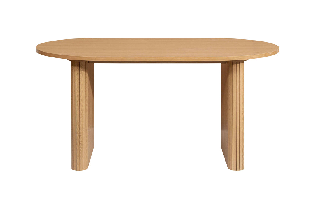 Axel Oval Fluted Dining Table