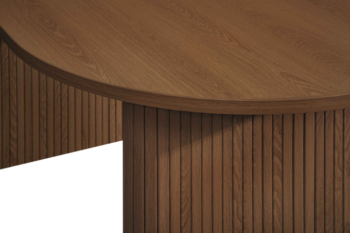Axel Oval Fluted Dining Table