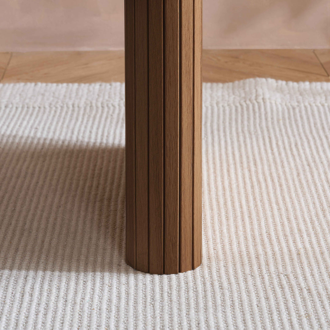 Axel Oval Fluted Dining Table — Contemporary Fluted Oval Dining Table Design