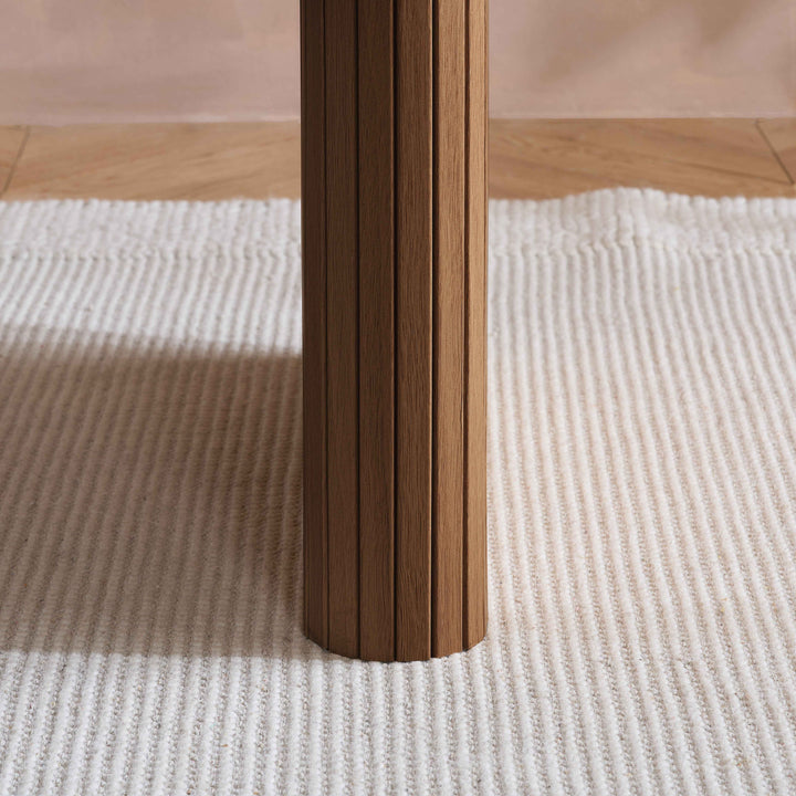 Axel Oval Fluted Dining Table — Contemporary Fluted Oval Dining Table Design