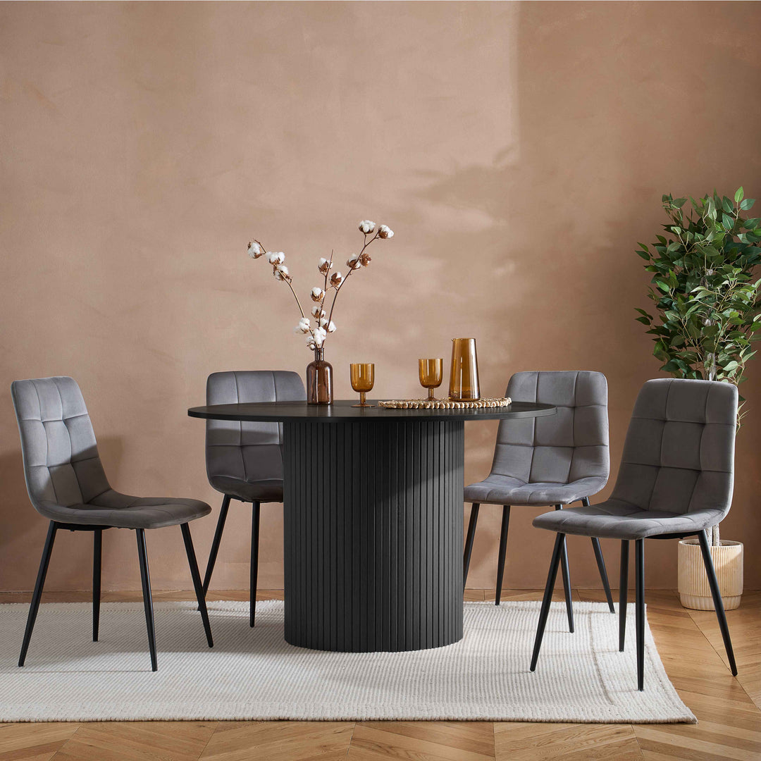 Axel Round Fluted Dining Table