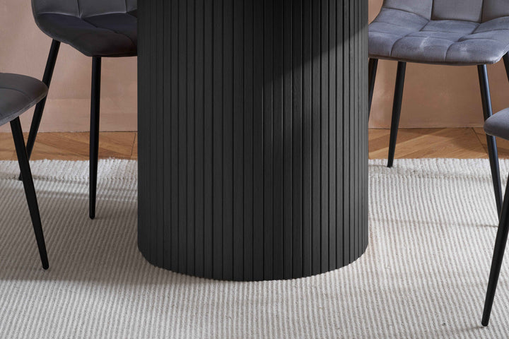 Axel Round Fluted Dining Table