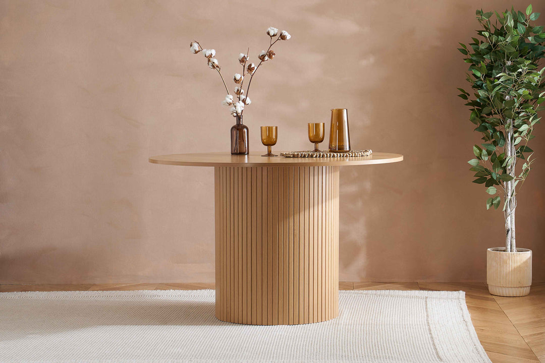 Axel Round Fluted Dining Table