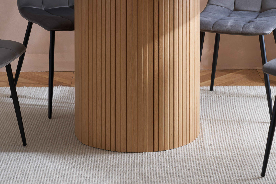 Axel Round Fluted Dining Table