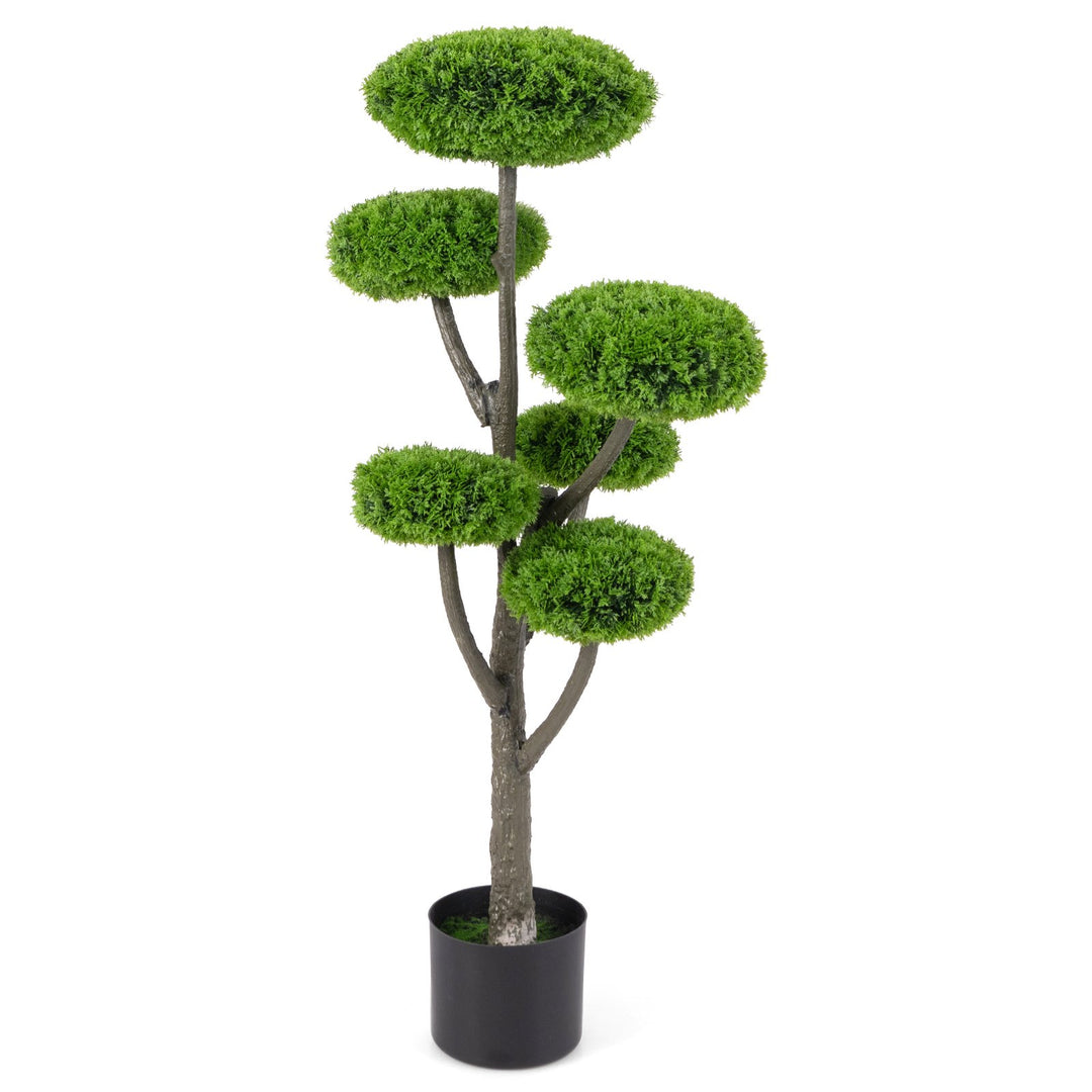 Artificial Cypress Topiary Ball Tree Fake Shrub Plant Cedar Tree - TidySpaces