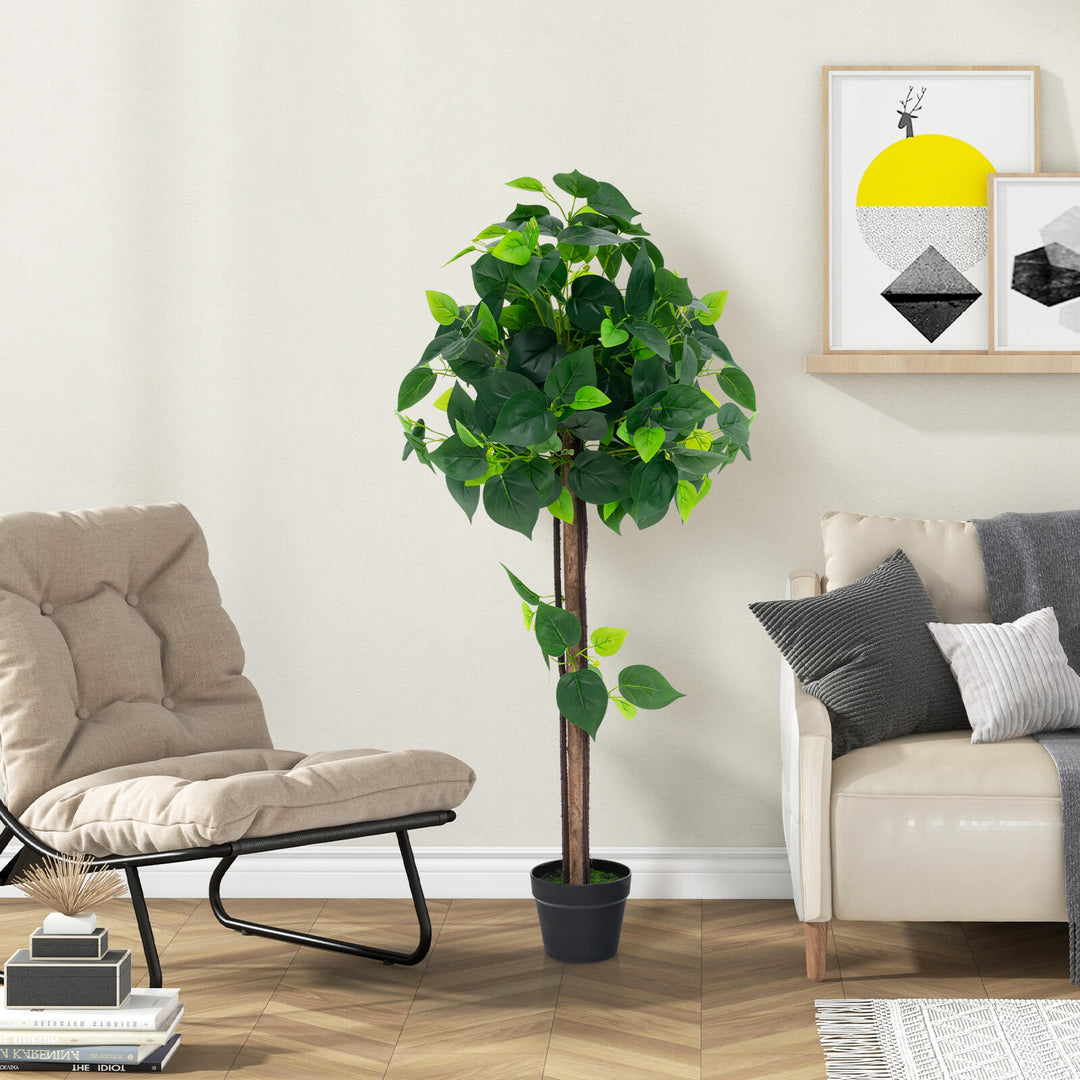 Artificial Hydrangea Tree Fake Potted Silk Tree with Realistic Hydrangea Leaves - TidySpaces