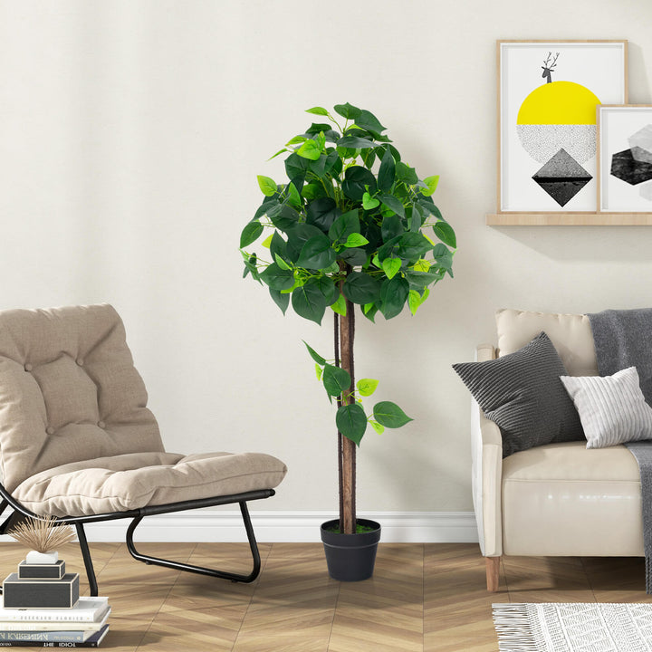 Artificial Hydrangea Tree Fake Potted Silk Tree with Realistic Hydrangea Leaves - TidySpaces