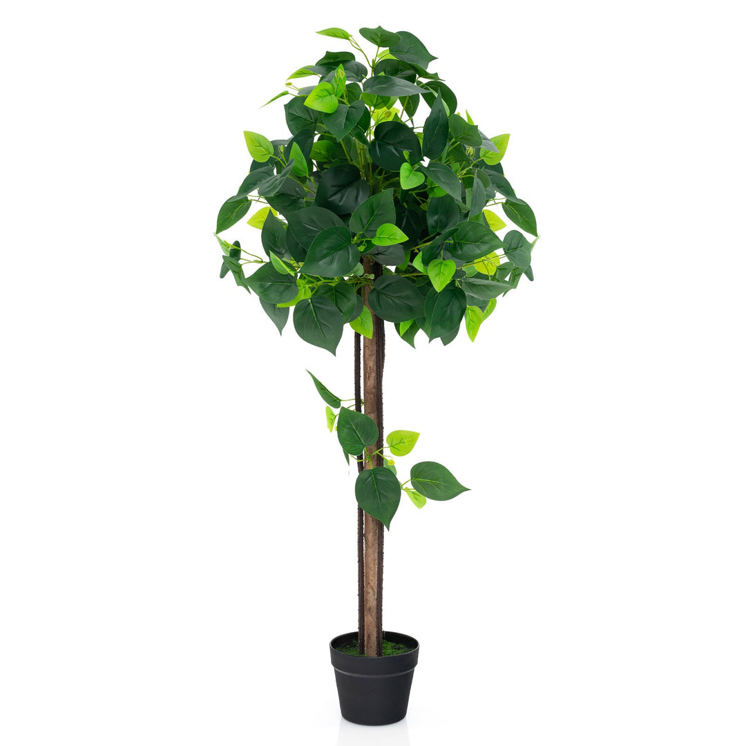 Artificial Hydrangea Tree Fake Potted Silk Tree with Realistic Hydrangea Leaves - TidySpaces