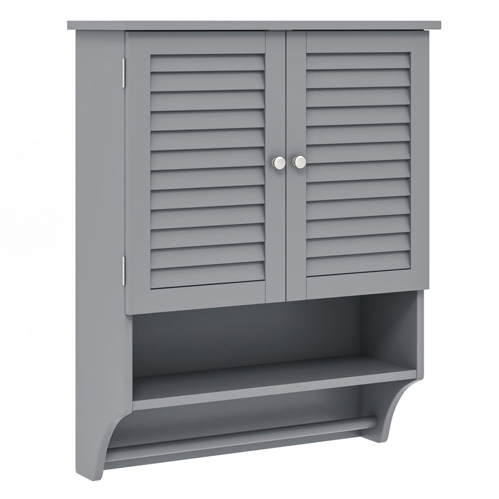 Bathroom Wall Cabinet with 2 Doors and 3-Position Adjustable Shelf