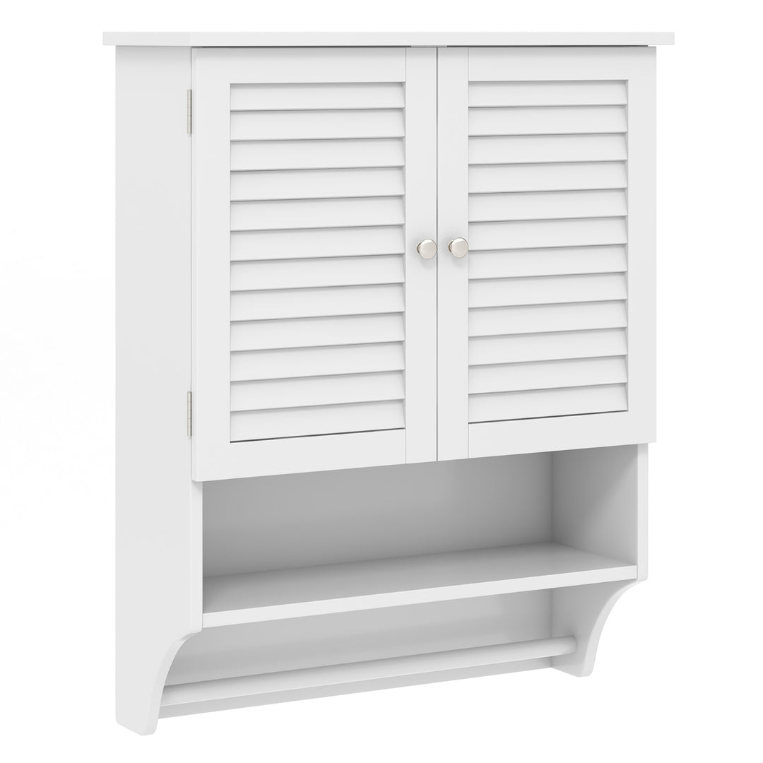 Bathroom Wall Cabinet with 2 Doors and 3-Position Adjustable Shelf