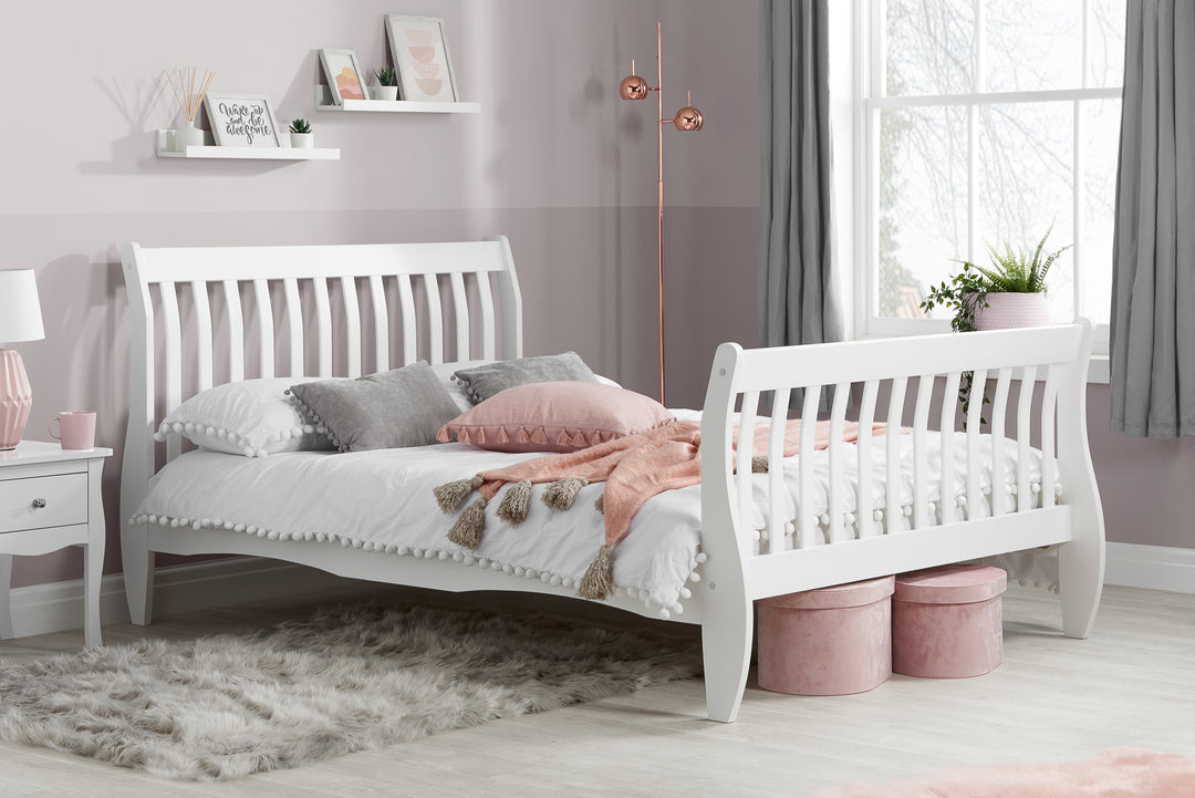 Belford Solid Pine Bed with Sprung Slatted Base for Maximum Comfort