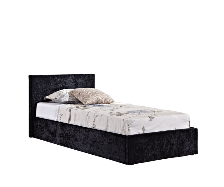 Berlin Ottoman Bed Frame with Storage and Upholstered Headboard