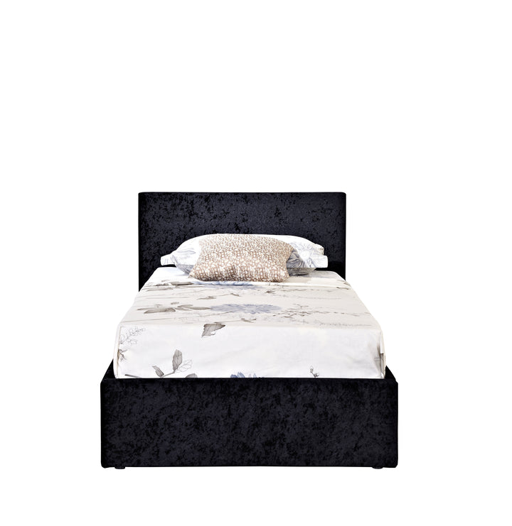 Berlin Ottoman Bed Frame with Storage and Upholstered Headboard