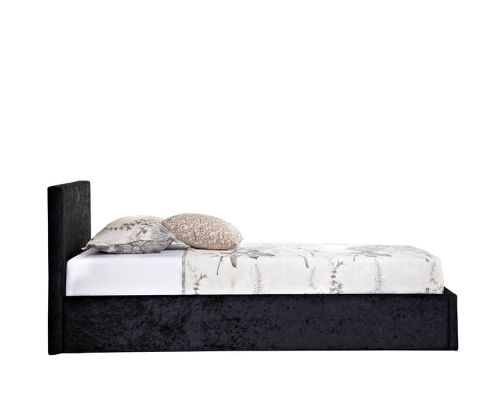 Berlin Ottoman Bed Frame with Storage and Upholstered Headboard