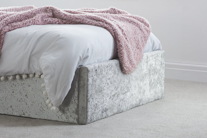 Berlin Ottoman Bed Frame with Storage and Upholstered Headboard