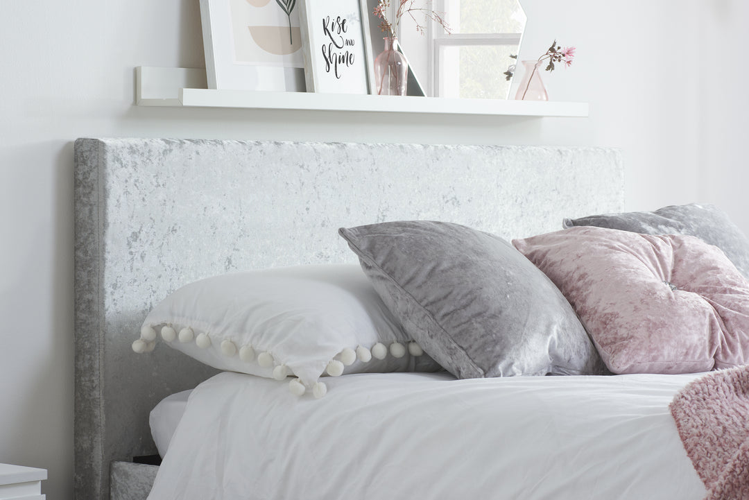 Berlin Ottoman Bed Frame with Storage and Upholstered Headboard