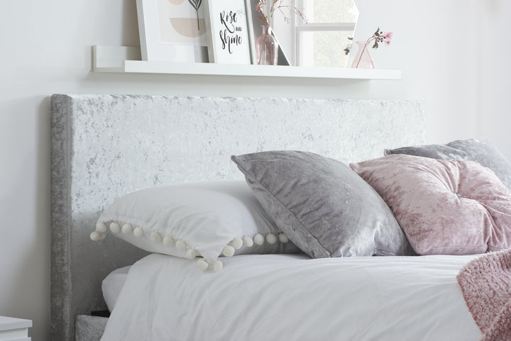 Berlin Ottoman Bed Frame with Storage and Upholstered Headboard