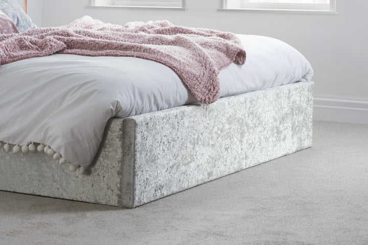 Berlin Ottoman Bed Frame with Storage and Upholstered Headboard