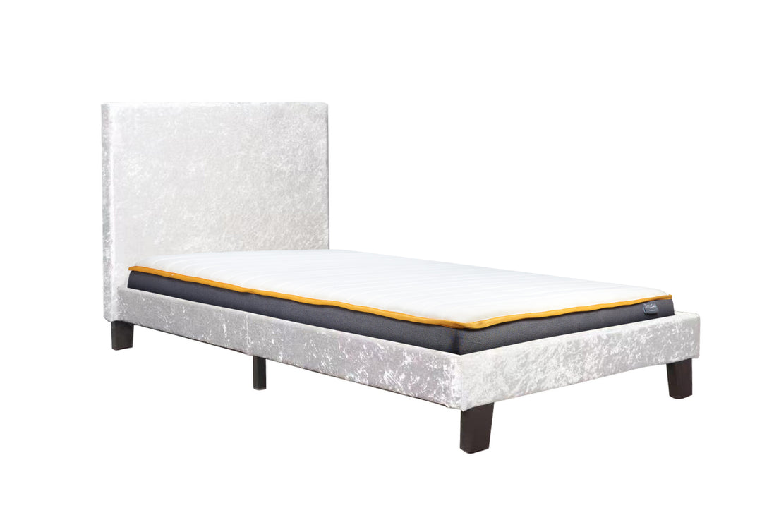 Berlin Fabric Bed with Luxury Upholstery and Sprung Slatted Base