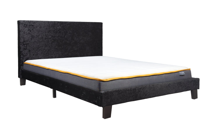 Berlin Fabric Bed with Luxury Upholstery and Sprung Slatted Base