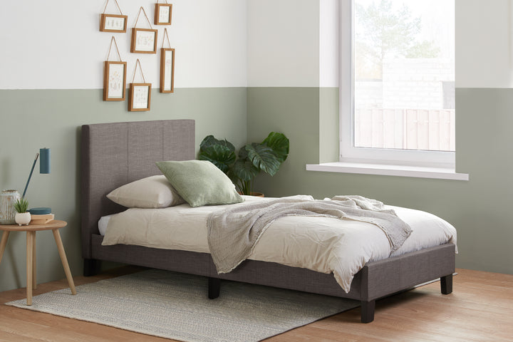 Berlin Fabric Bed with Luxury Upholstery and Sprung Slatted Base