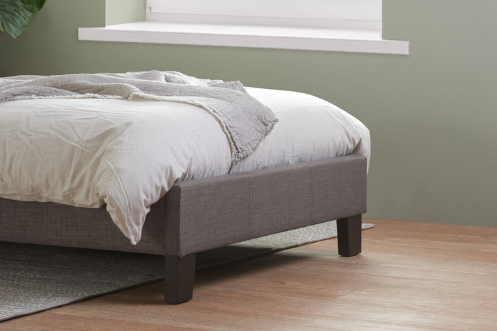 Berlin Fabric Bed with Luxury Upholstery and Sprung Slatted Base