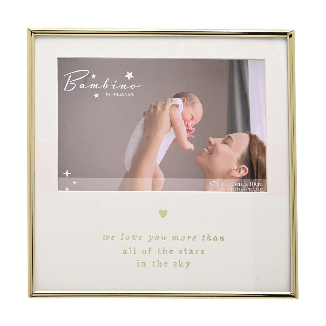 Bambino Gold Frame 6" x 4"  - We Love You