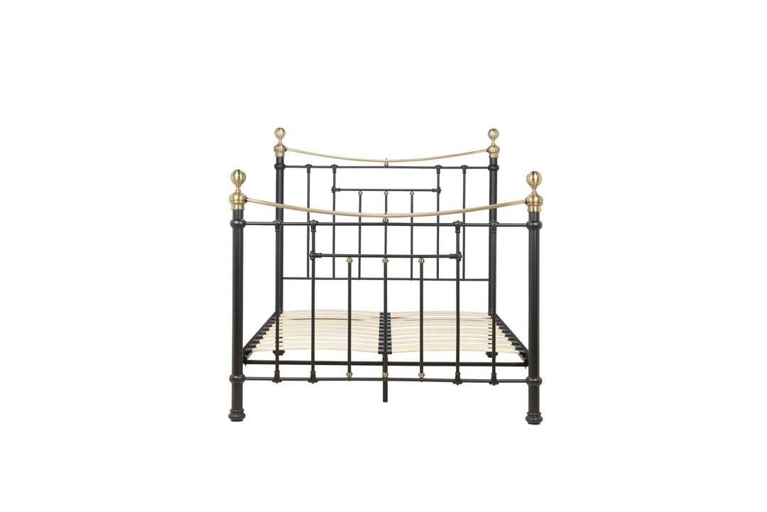 Bronte Victorian Style Bed with Sprung Slatted Base for Enhanced Comfort