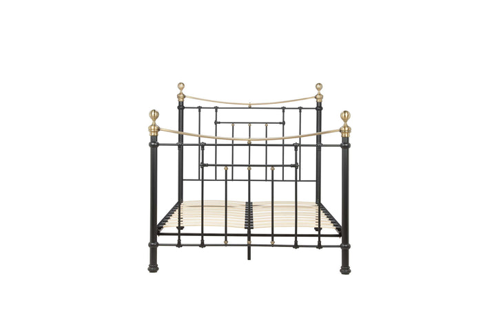 Bronte Victorian Style Bed with Sprung Slatted Base for Enhanced Comfort