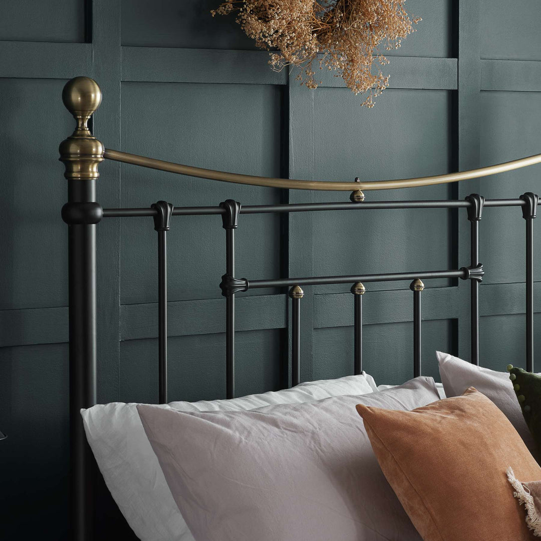 Bronte Victorian Style Bed with Sprung Slatted Base for Enhanced Comfort