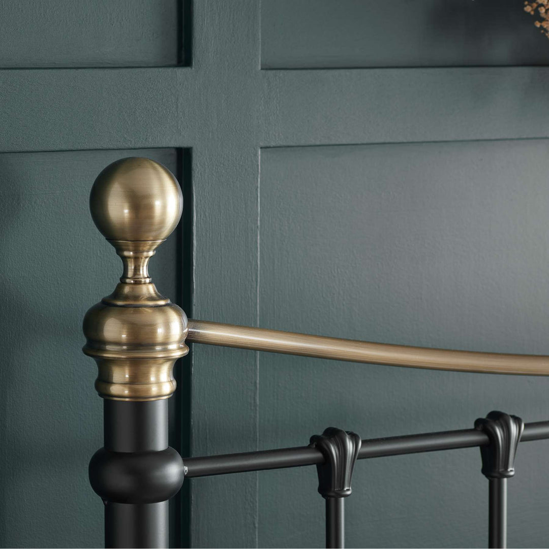 Bronte Victorian Style Bed with Sprung Slatted Base for Enhanced Comfort