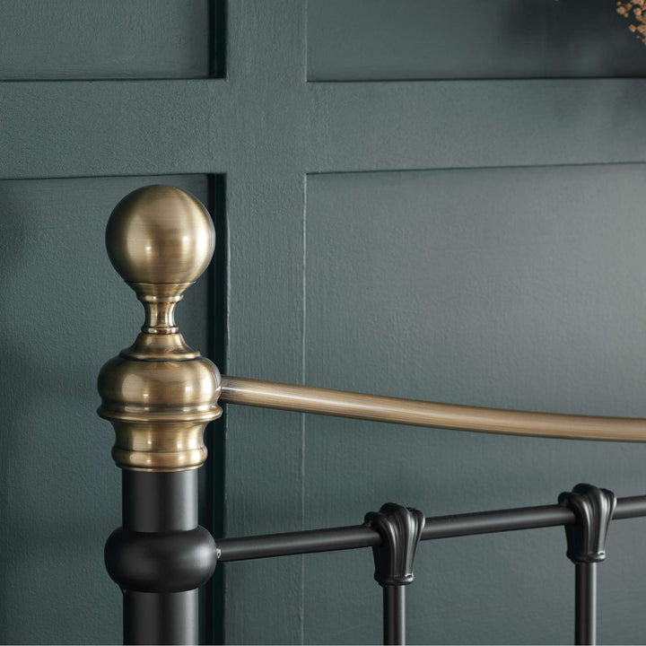 Bronte Victorian Style Bed with Sprung Slatted Base for Enhanced Comfort