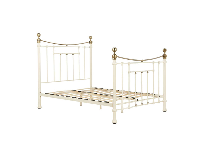 Bronte Victorian Style Bed with Sprung Slatted Base for Enhanced Comfort