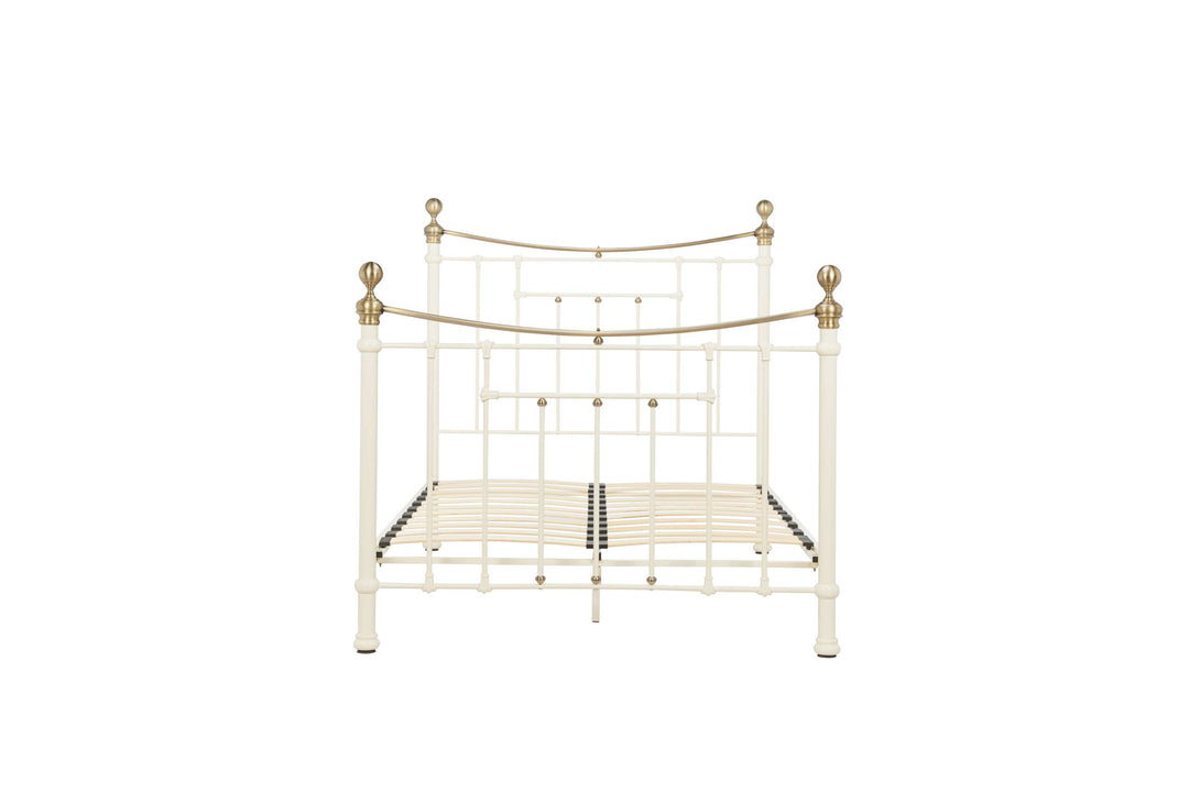 Bronte Victorian Style Bed with Sprung Slatted Base for Enhanced Comfort